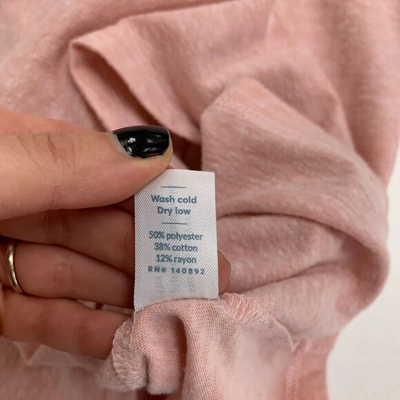 Marine Layer V Neck Tee Womens XS Extra Small Bellini Short Sleeve Lightweight - Picture 8 of 10